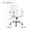 Flash Furniture White LeatherSoft Executive Swivel Chairs, 4PK 4-GO-2286M-WH-GG - alternate 6